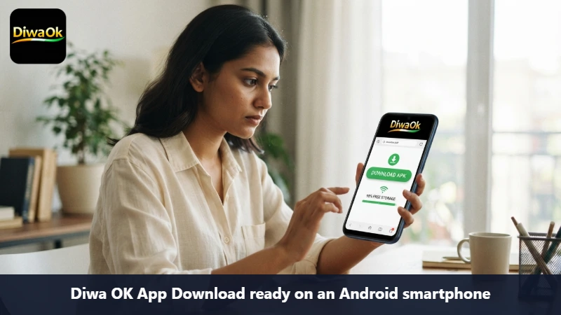 Diwa OK App Download ready on an Android smartphone